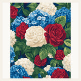 American Bouquet finished paint by numbers artwork