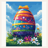 Colorful Easter finished paint by numbers artwork