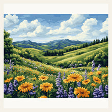 Fragrant Meadow finished paint by numbers artwork