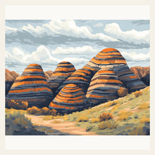 Bungle Bungle Range finished paint by numbers artwork