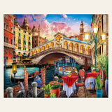 Rialto Bridge finished paint by numbers artwork