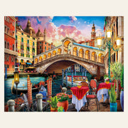 Rialto Bridge finished paint by numbers artwork