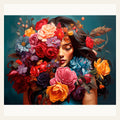Floral Embrace finished paint by numbers artwork
