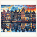 Amsterdam Simplicity finished paint by numbers artwork