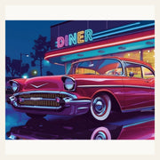Late Diner finished paint by numbers artwork