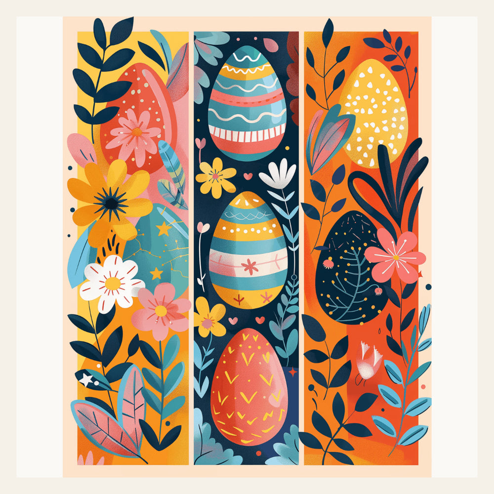 Easter Delight finished paint by numbers artwork
