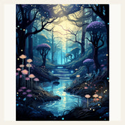 Luminary Woods finished paint by numbers artwork
