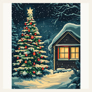 Shining Star finished paint by numbers artwork