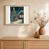 Shining Star artwork displayed in a warm interior
