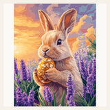 Easter Bunny's Duty finished paint by numbers artwork