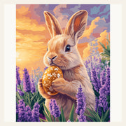 Easter Bunny's Duty finished paint by numbers artwork