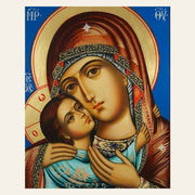 Virgin and Child Painting finished paint by numbers artwork
