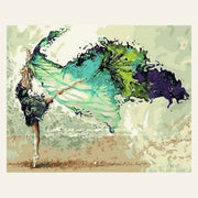 Modern Dancers finished paint by numbers artwork