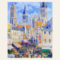 Rue de l'Epicerie Rouen - Camille Pissarro finished paint by numbers artwork