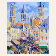 Rue de l'Epicerie Rouen - Camille Pissarro finished paint by numbers artwork