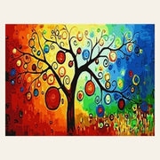 Hanging lanterns finished paint by numbers artwork