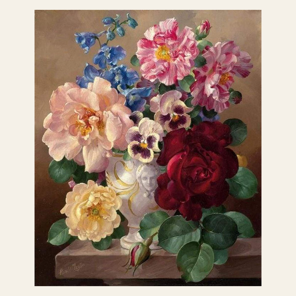 Beautiful Bouquet finished paint by numbers artwork