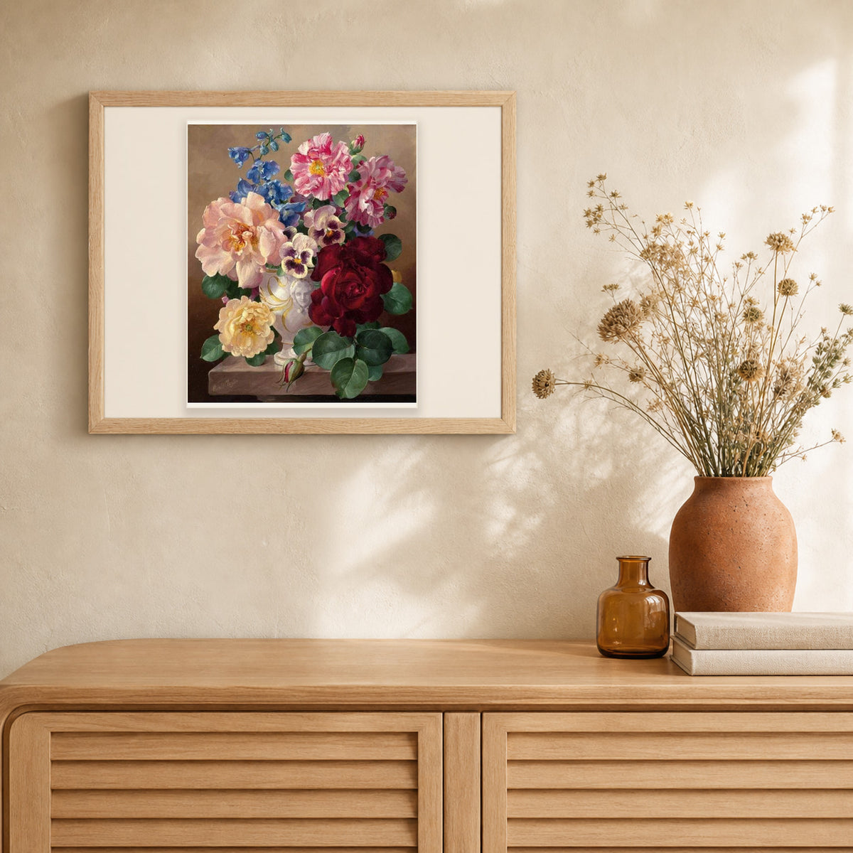 Beautiful Bouquet artwork displayed in a warm interior