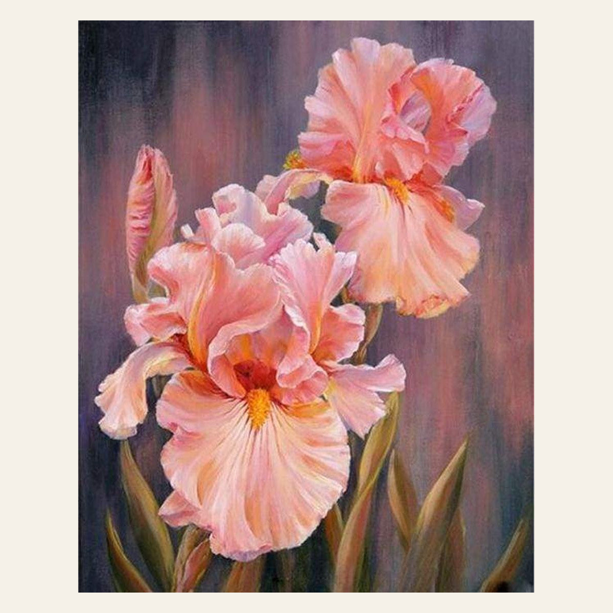 Flower in Wonderland finished paint by numbers artwork