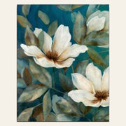 White Flower 2 finished paint by numbers artwork