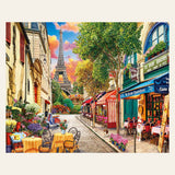 Paris Alley finished paint by numbers artwork