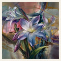 Colorful Lilies finished paint by numbers artwork