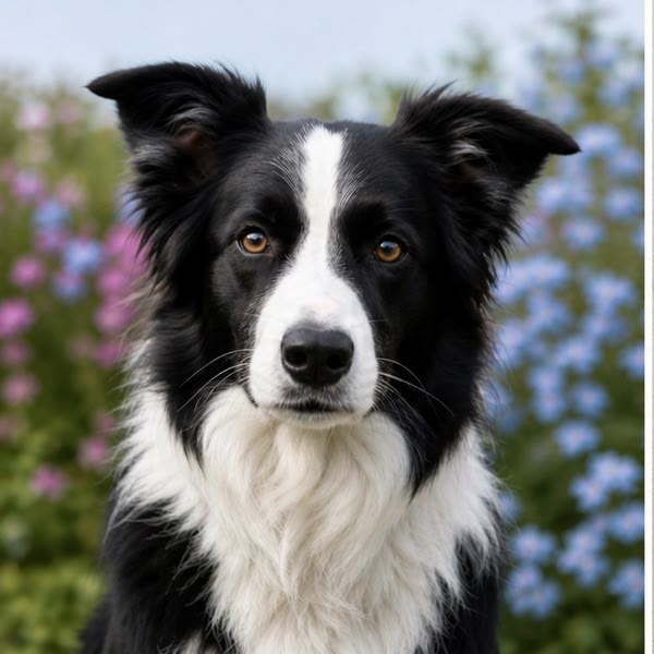 Original photograph of a border collie