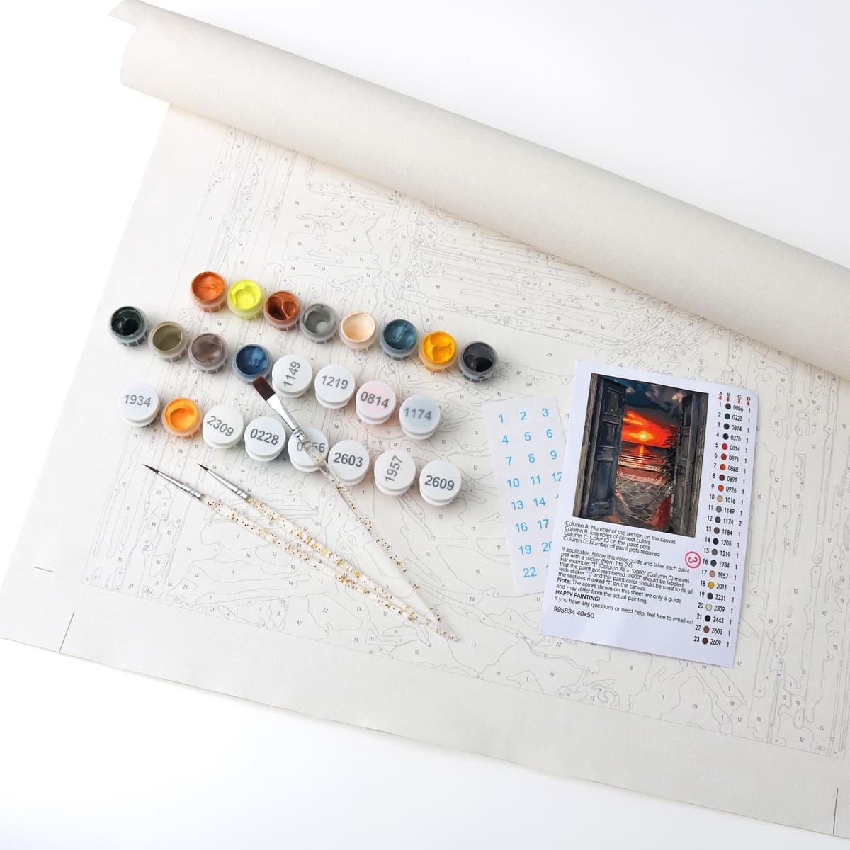How to Prepare a Paint by Numbers Canvas